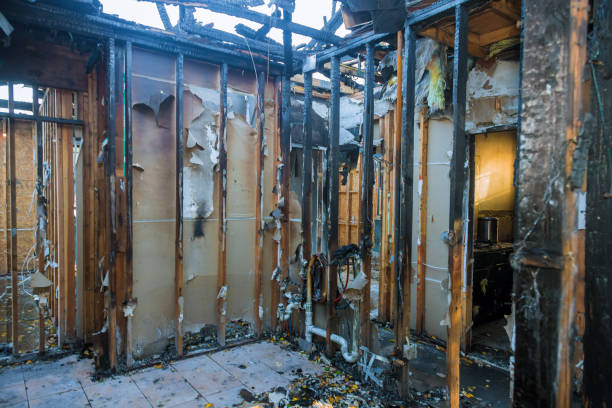 Professional Soot Cleanup technician working in Weimar, TX